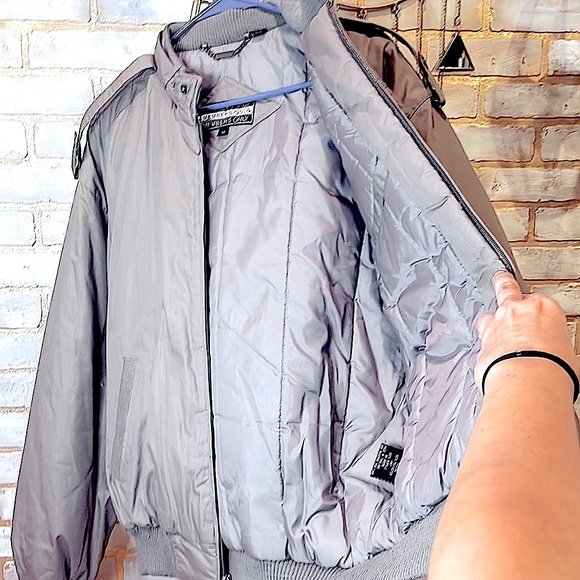 Members Only Vintage Smokey Grey Classic Iconic Racer Jacket, Men’s Sz 44/Medium - Picture 11 of 16